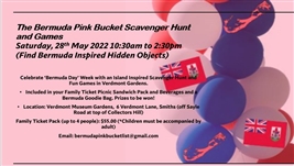 The Bermuda Pink Bucket Scavenger Hunt and Games