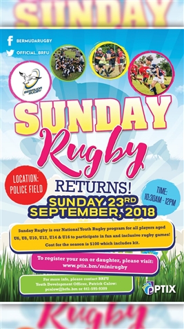 Mini Rugby Registration 2018/2019