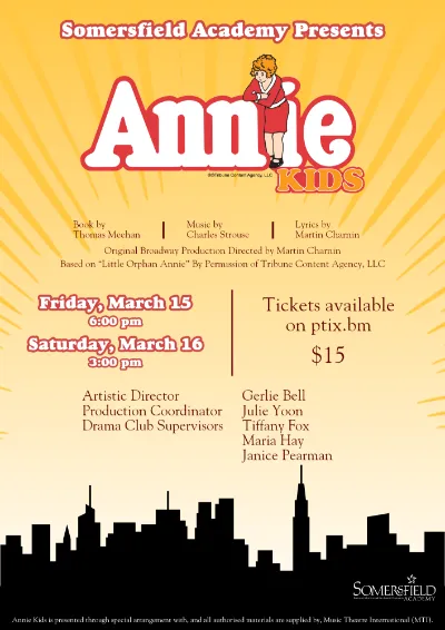 Somersfield Academy Presents Annie Kids