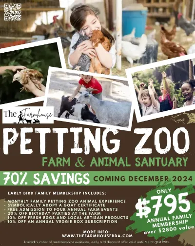 The Farmhouse Petting Zoo & Animal Sanctuary Family Membership